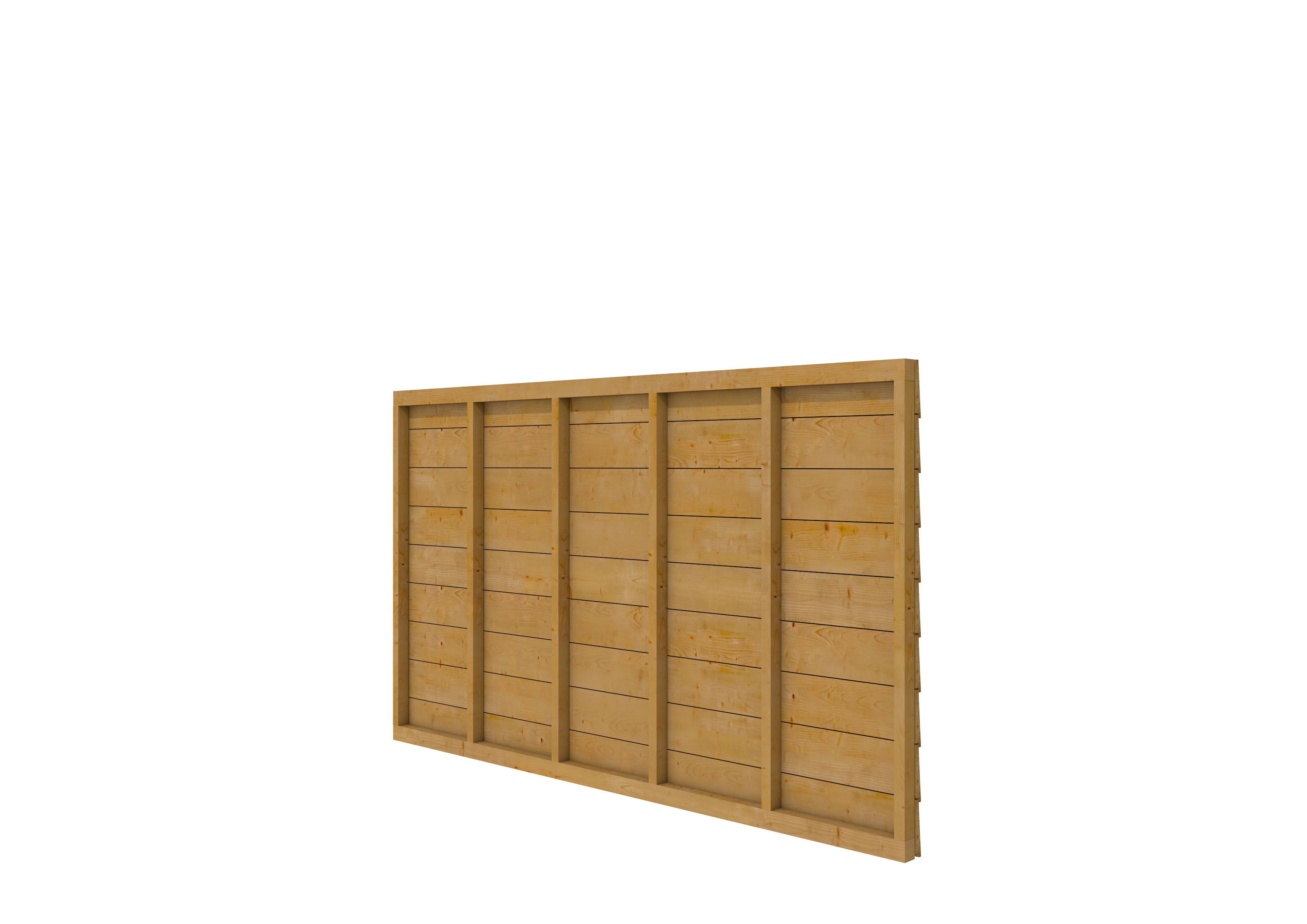 DGL Plankenpakket t.b.v. enkelzijdige wand kapschuur Comfort 278,5x162cm, groen geïmpregneerd (1042142)