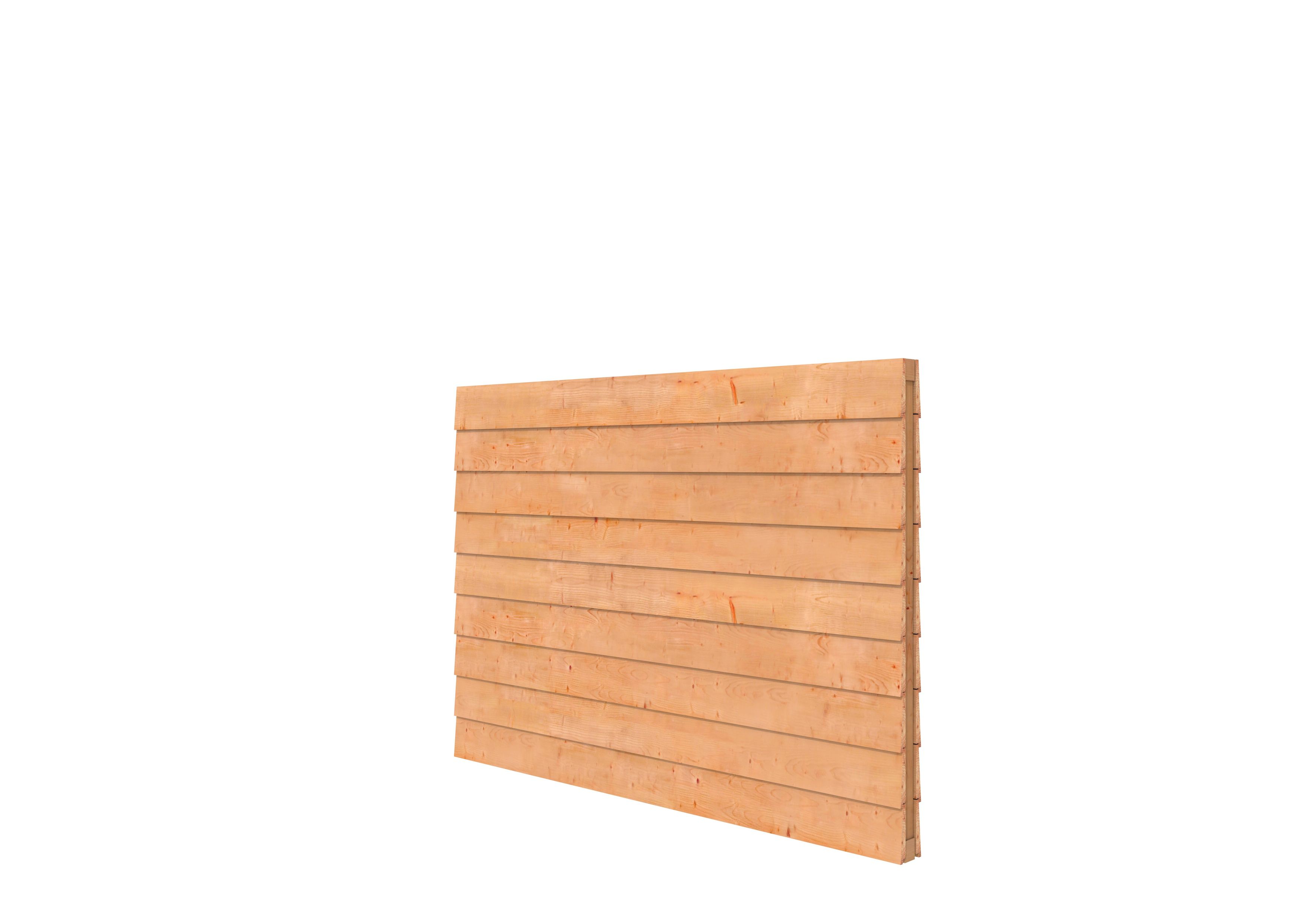 DGL Plankenpakket t.b.v. dubbelzijdige wand kapschuur Comfort 229x162cm, kleurloos geïmpregneerd (1042143)