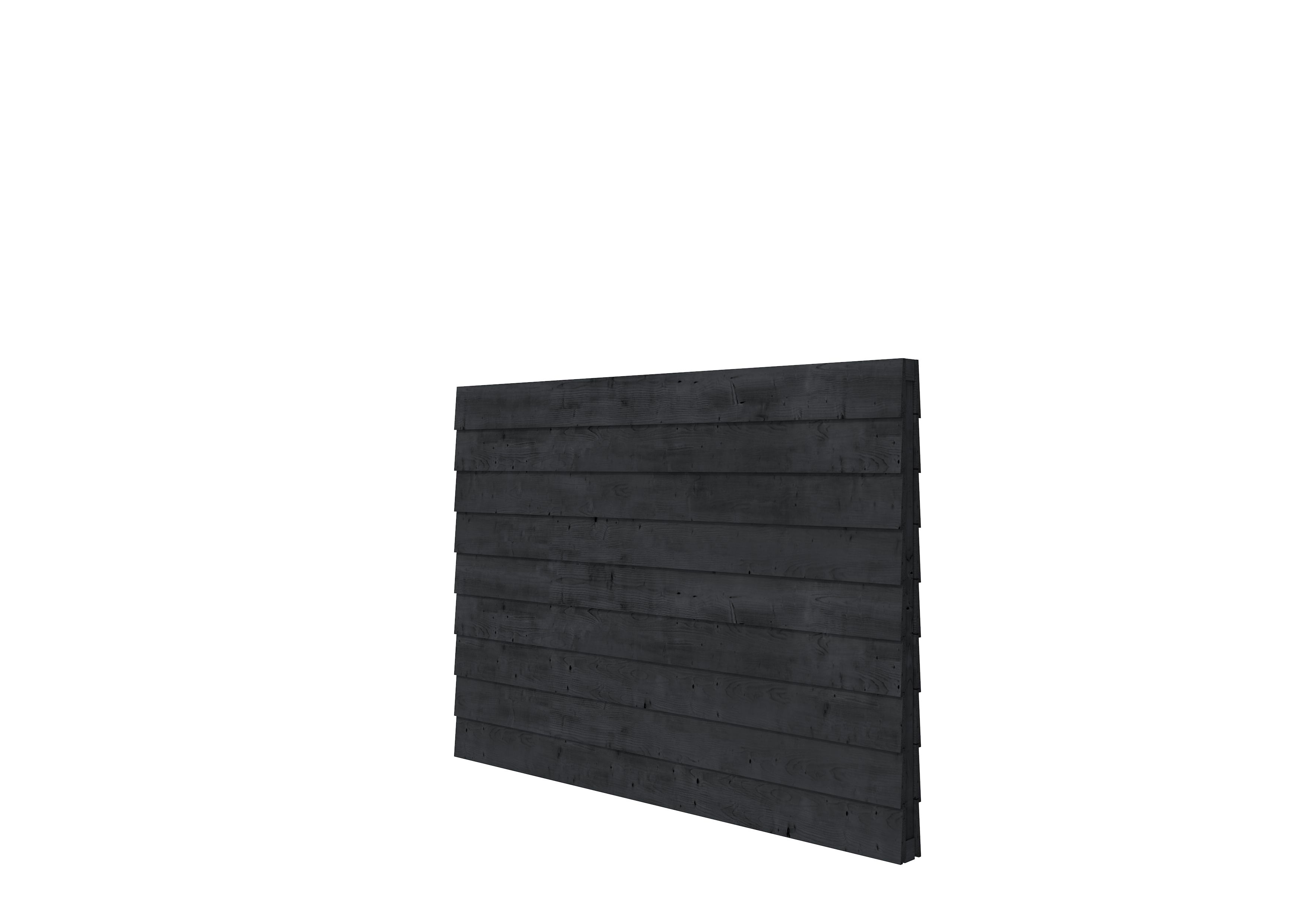 DGL Plankenpakket t.b.v. dubbelzijdige wand kapschuur Comfort 229x162cm, zwart geïmpregneerd (1042147)