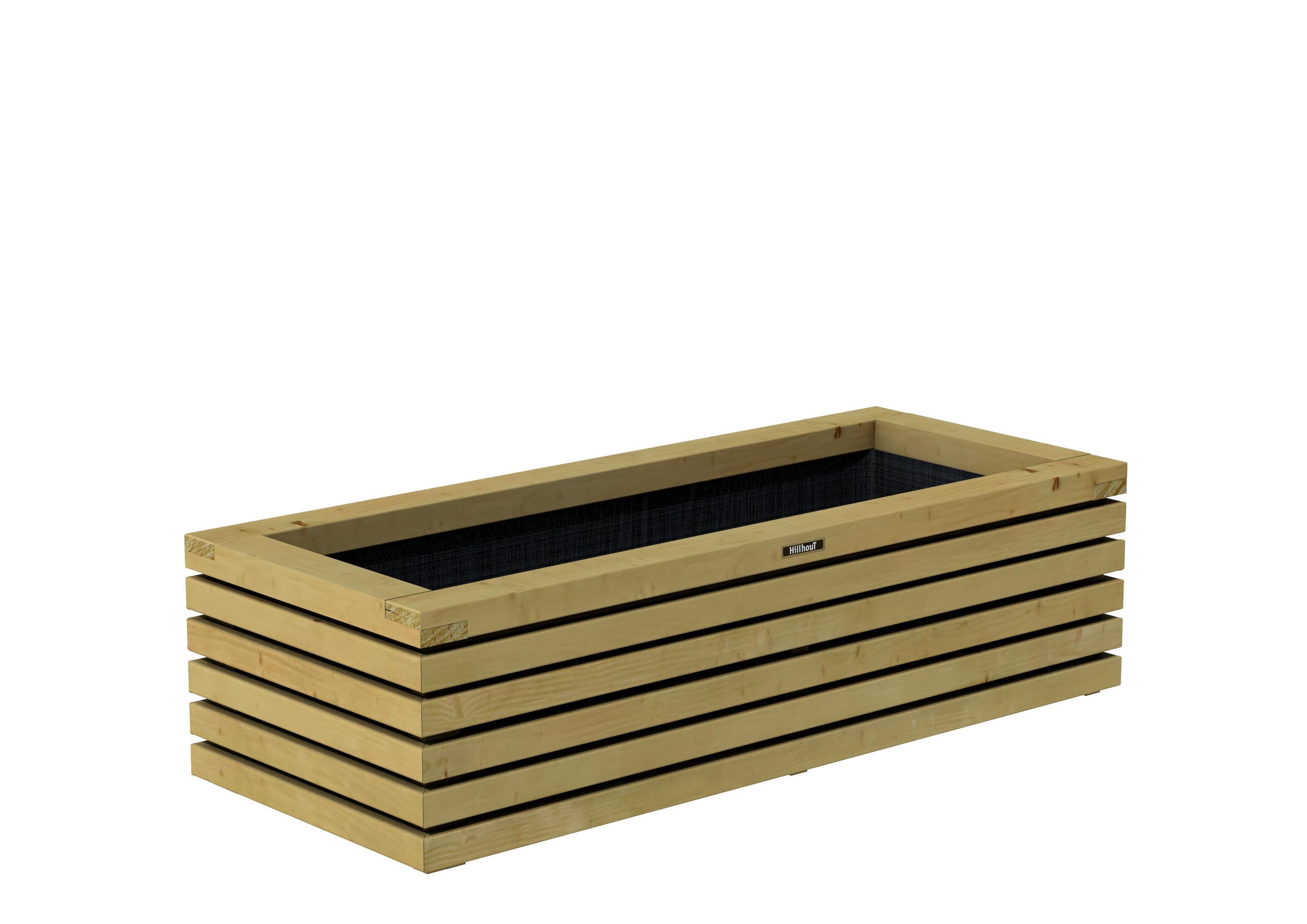 Elan Bloembak, 120x50x30cm groen geïmpregneerd (1063078)