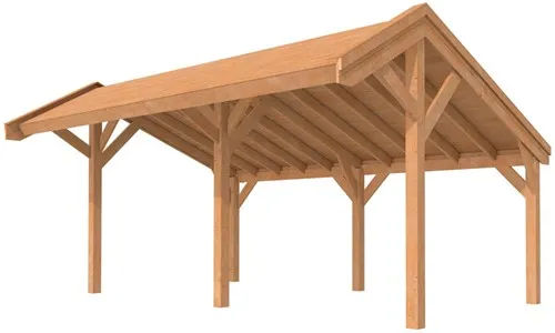 Douglasvision Kapschuur Comfort 500x250cm, onbehandeld