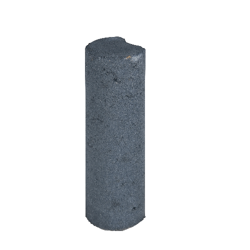 Palissaden Paal Ø8x25cm Zwart