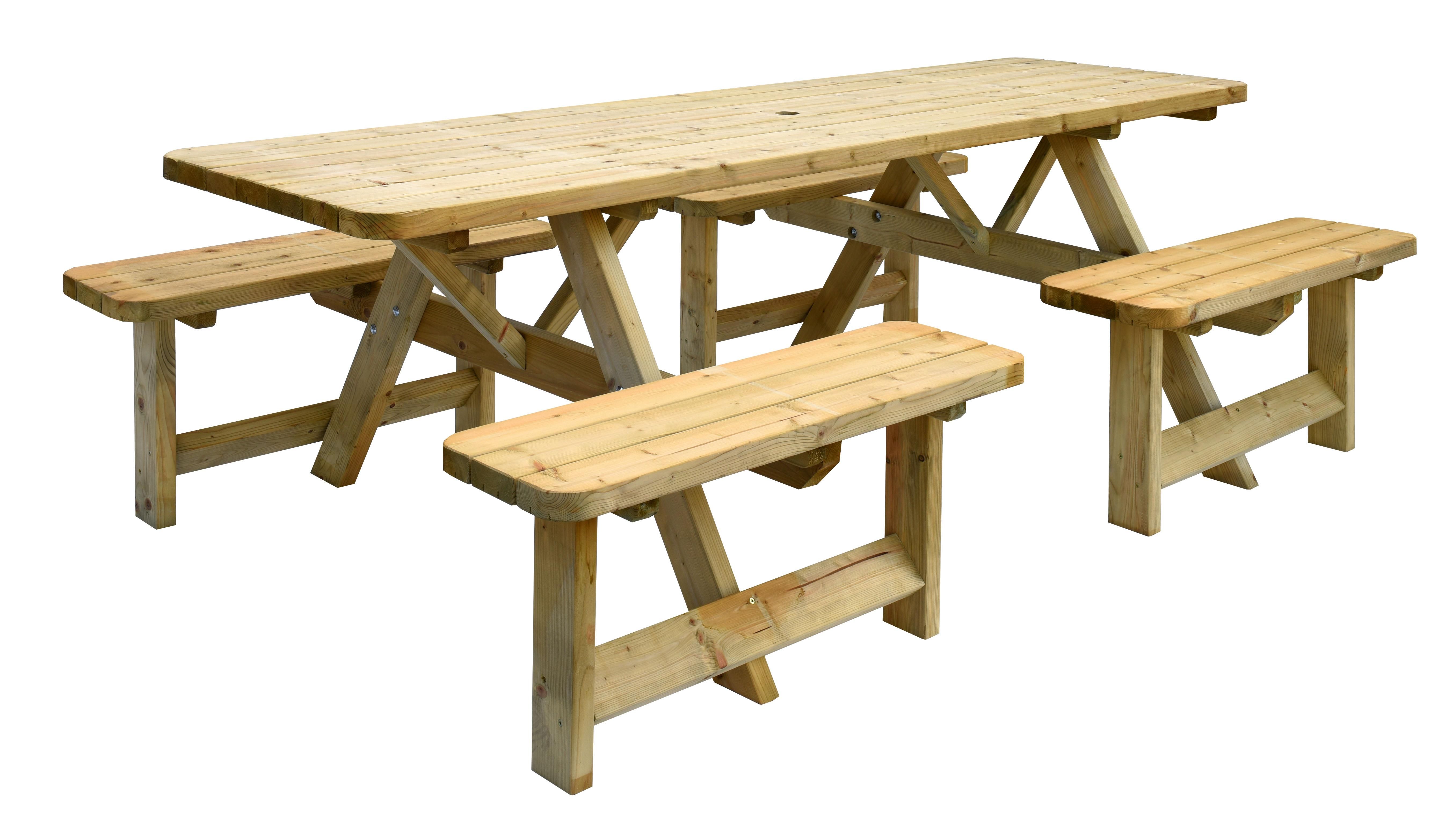 Picknicktafel Family, bladmaat 70x240cm (W11032)