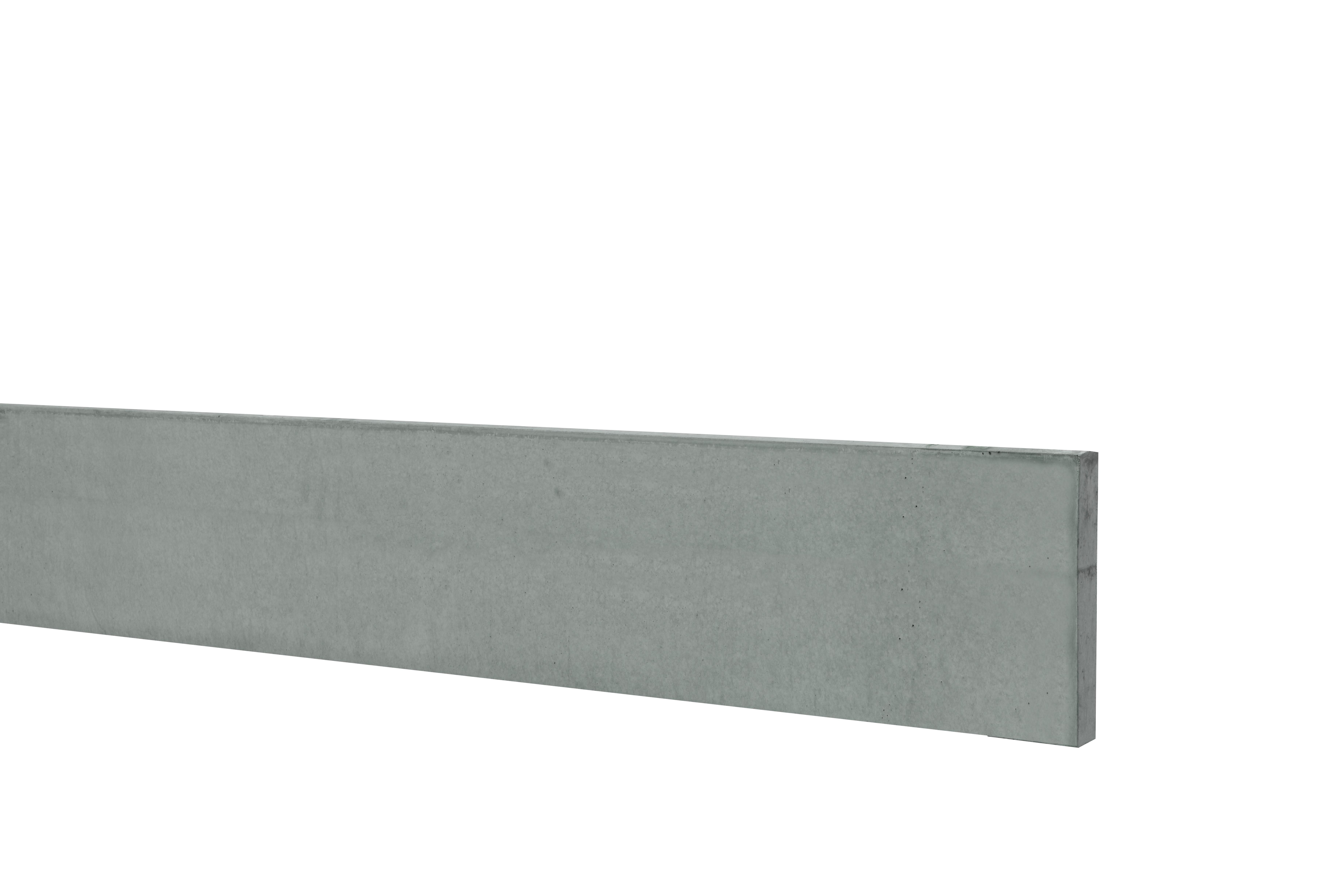 Betonplaat glad 3,5x24,0x224cm grijs, ongecoat (W13417)
