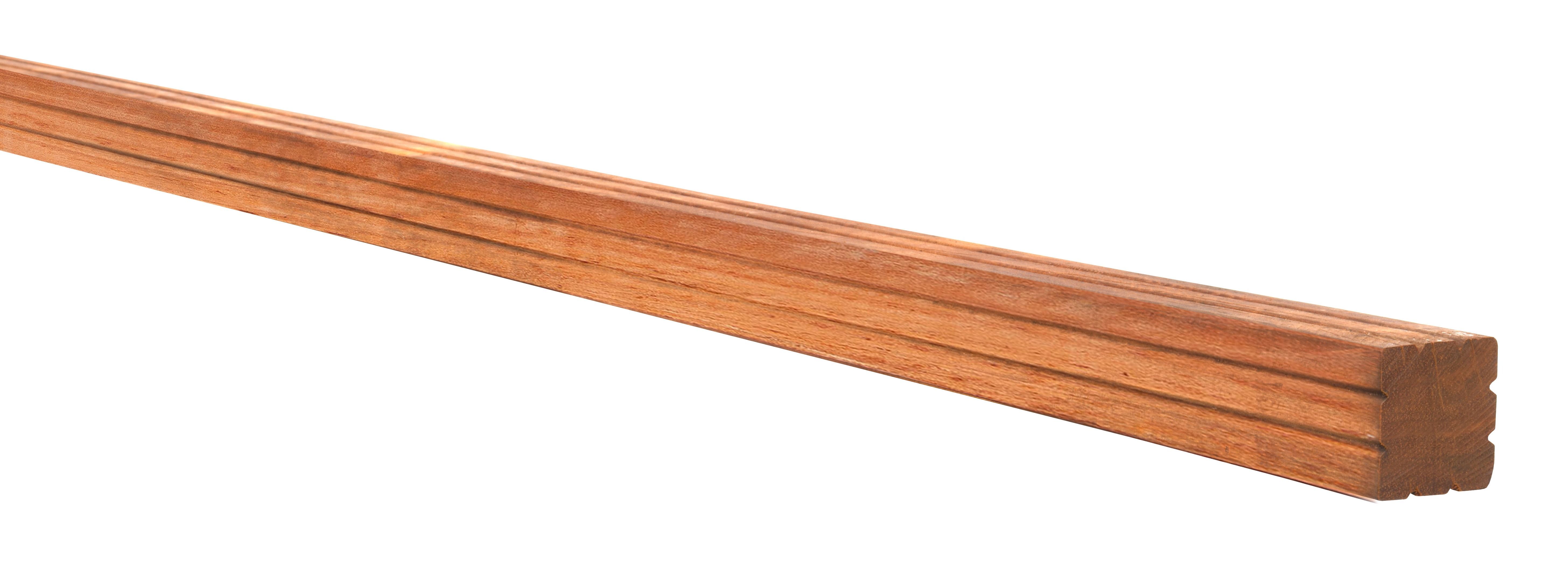 Hardhouten paal geschaafd, gepunt 6,5x6,5x300cm (W14206)