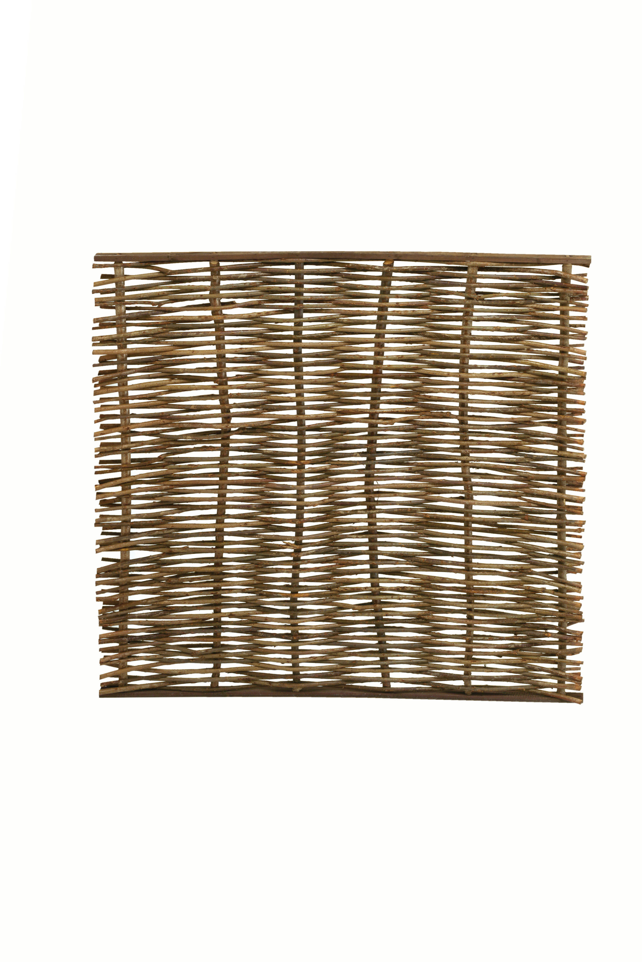 Wilgenteenscherm grof, boven- en onderkant voorzien van latten, 90x180cm (W17042)