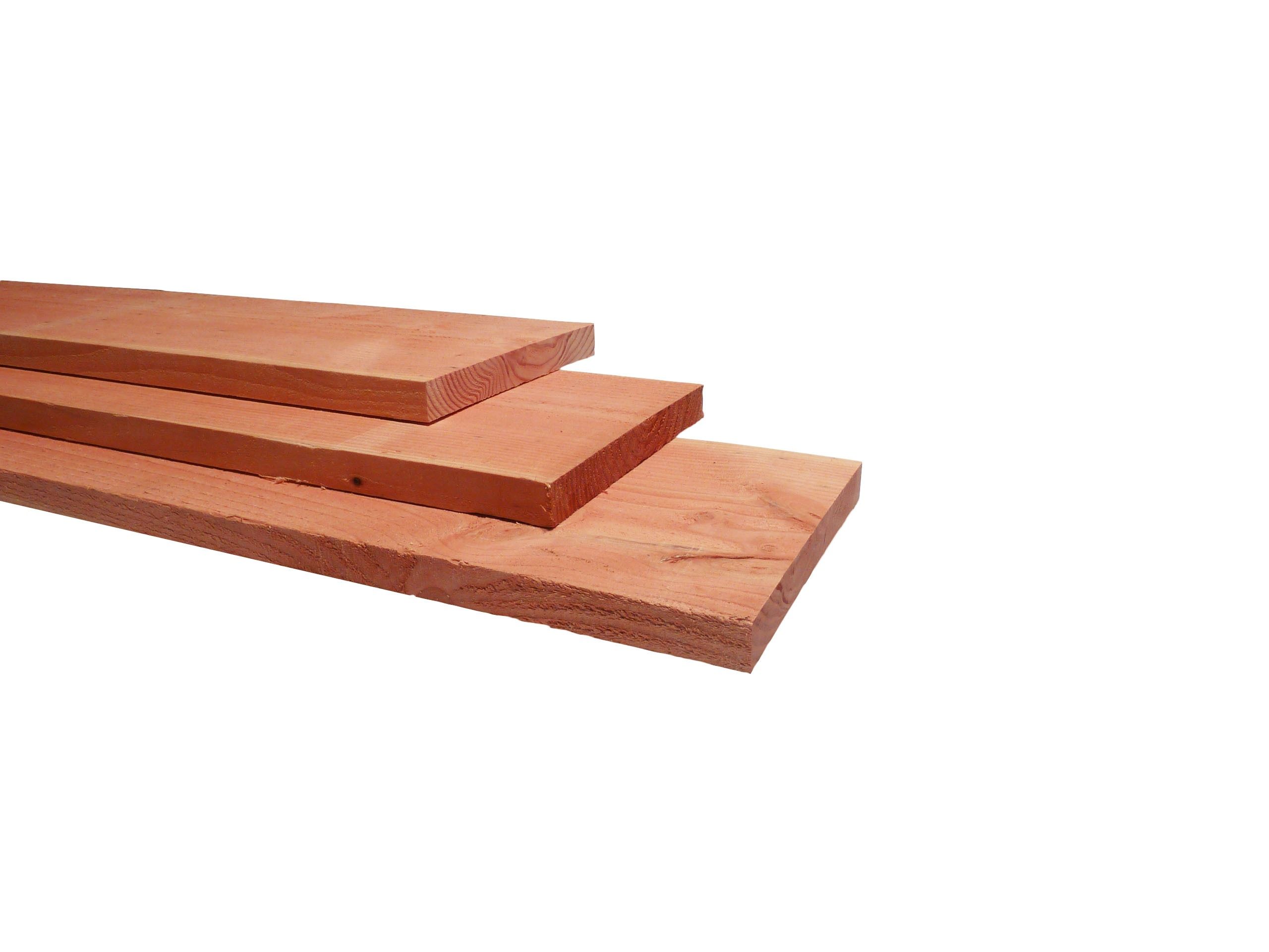 Douglas fijnbezaagde plank 2,2x20,0x500cm, onbehandeld (W31422)
