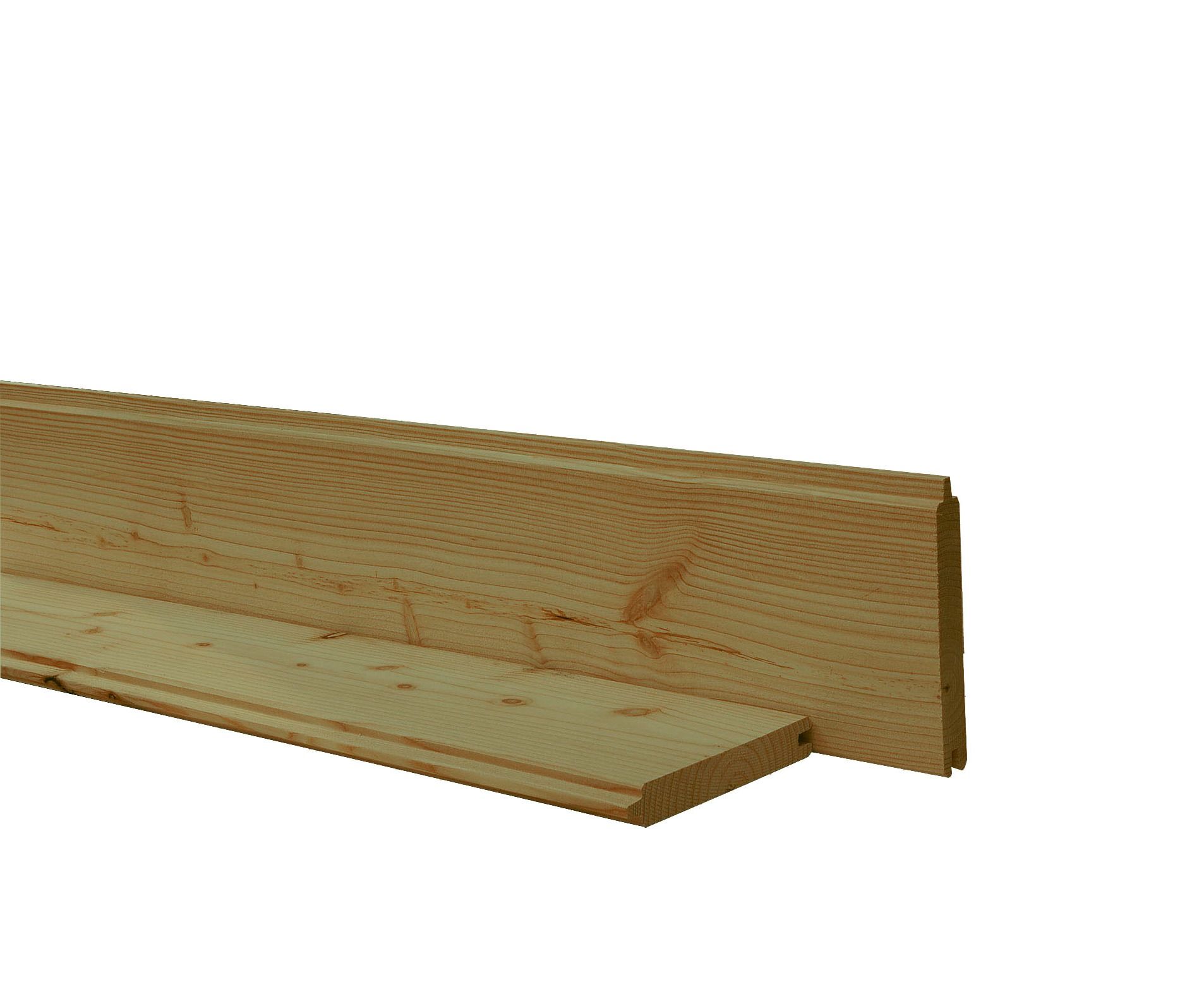 Douglas geschaafd blokhutprofiel 2,8x19,5x300cm, groen geïmpregneerd (W44043)