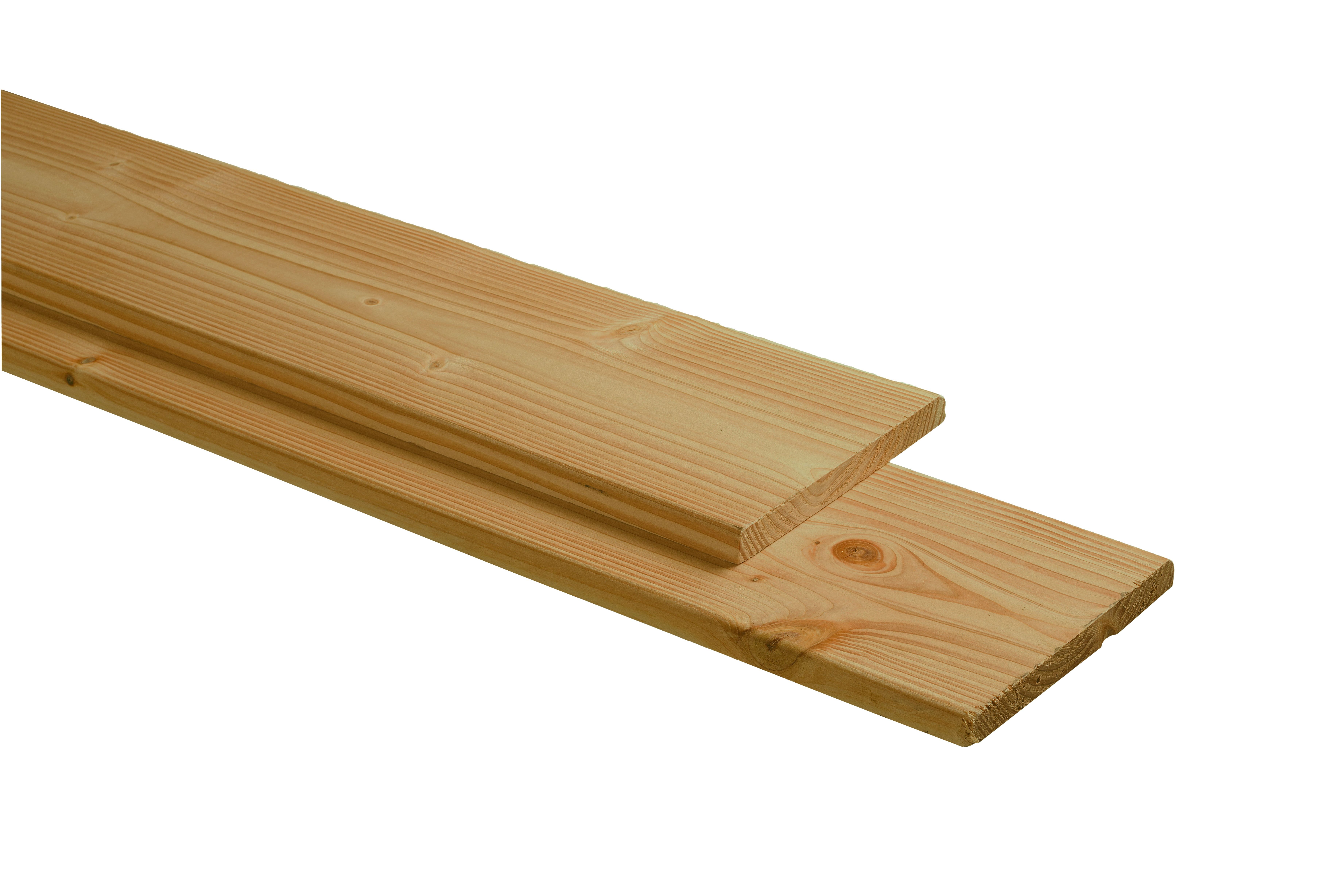 Douglas plank geschaafd-fijnbezaagd 2,8x19,5x400cm, groen geïmpregneerd (W45845)