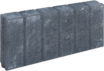 Blokjesband 8x25x50cm Zwart