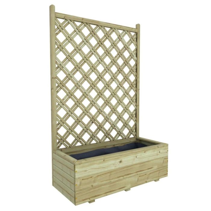 Bloembak met rechttrellis 140x90x30cm (1003339)