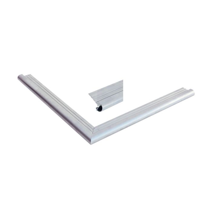 Daktrim aluminium met ronde kraal t.b.v. maximale dakmaat 605x450cm (1016900)