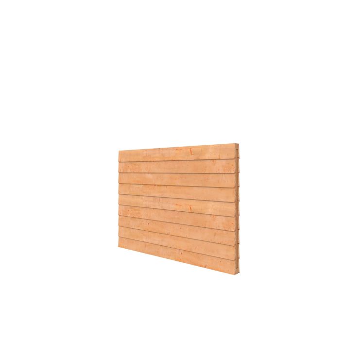 DGL Plankenpakket t.b.v. dubbelzijdige wand kapschuur Comfort 229x162cm, onbehandeld (1042135)