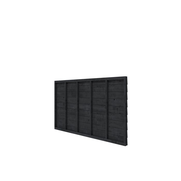 DGL Plankenpakket t.b.v. enkelzijdige wand kapschuur Comfort 278,5x162cm, zwart geïmpregneerd (1042150)