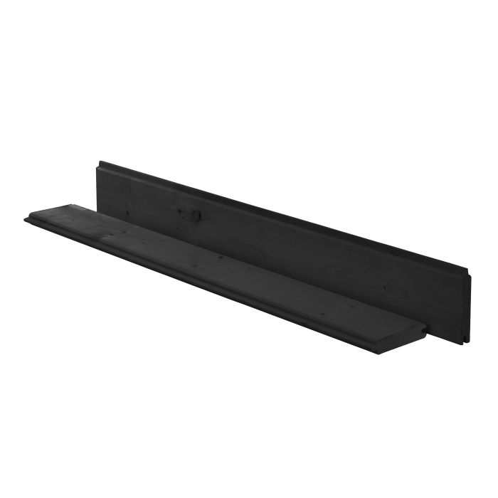 Vuren geschaafd blokhutprofiel 2,8x14,5x300 Zwart gedompeld (1058823)