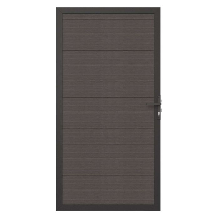 NewTechWood deur horizontaal 100x195 cm Silver