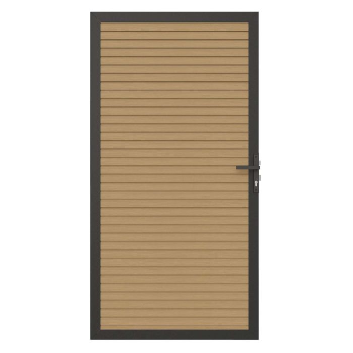 NewTechWood deur triple horizontaal 100x195 cm Red Cedar
