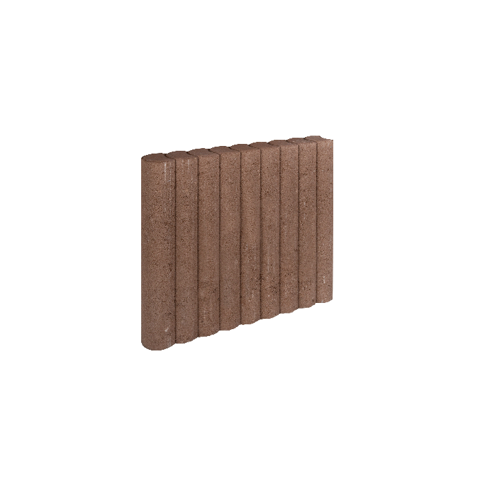 Rondo Palissadeband 8x50x50cm bruin