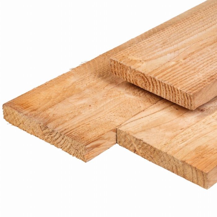 Douglas plank geschaafde-fijnbezaagde 2,8x24,5x400cm onbehandeld