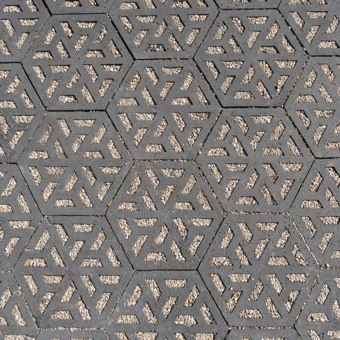 Oud Hollandse ECO-tegel 37,5x37,5x7cm antraciet