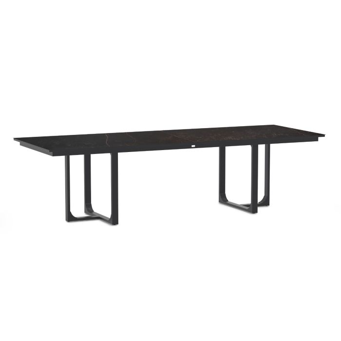 Nida Alu Dining Table Dekton Kelya Charcoal 280x100cm