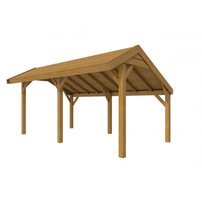 Douglasvision Kapschuur Comfort 500x250cm, groen geïmpregneerd
