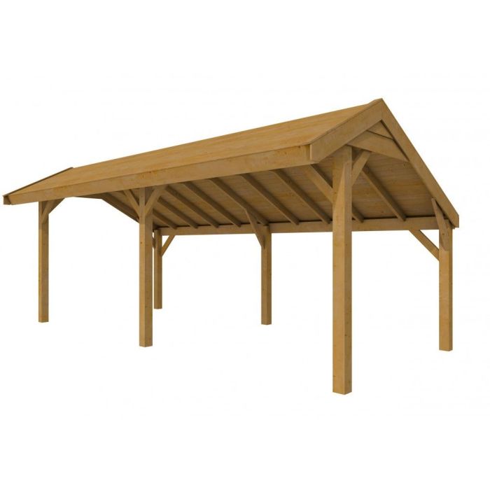 Douglasvision Kapschuur Comfort 600x250cm, groen geïmpregneerd