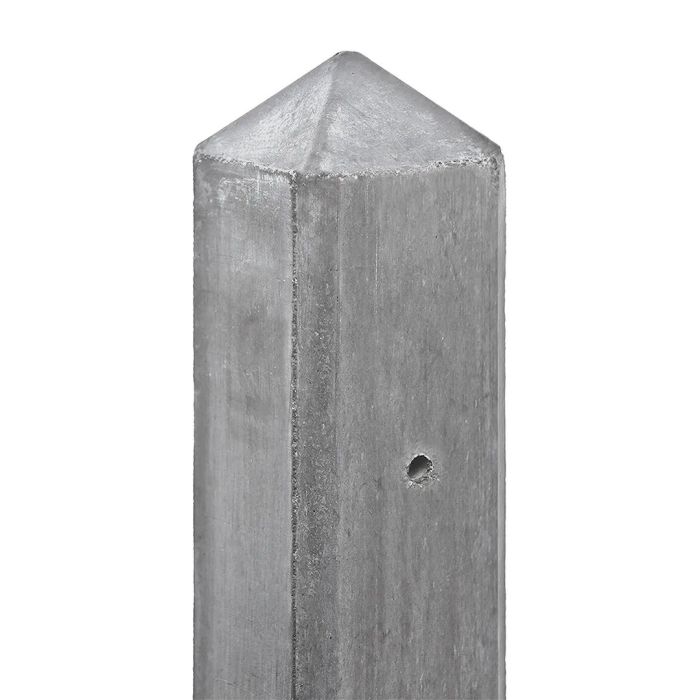 Betolux betonpaal hoekpaal grijs ongecoat 10x10x280cm