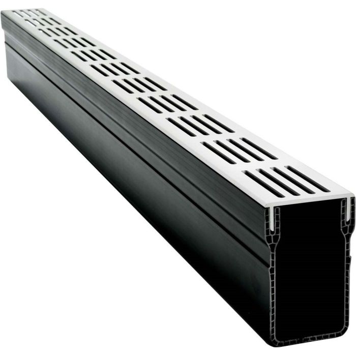 Garden Drain goot 100x6,5x10cm aluminium