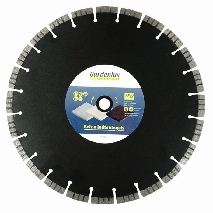 Zaagblad TURBO beton, Ø350, asgat 20