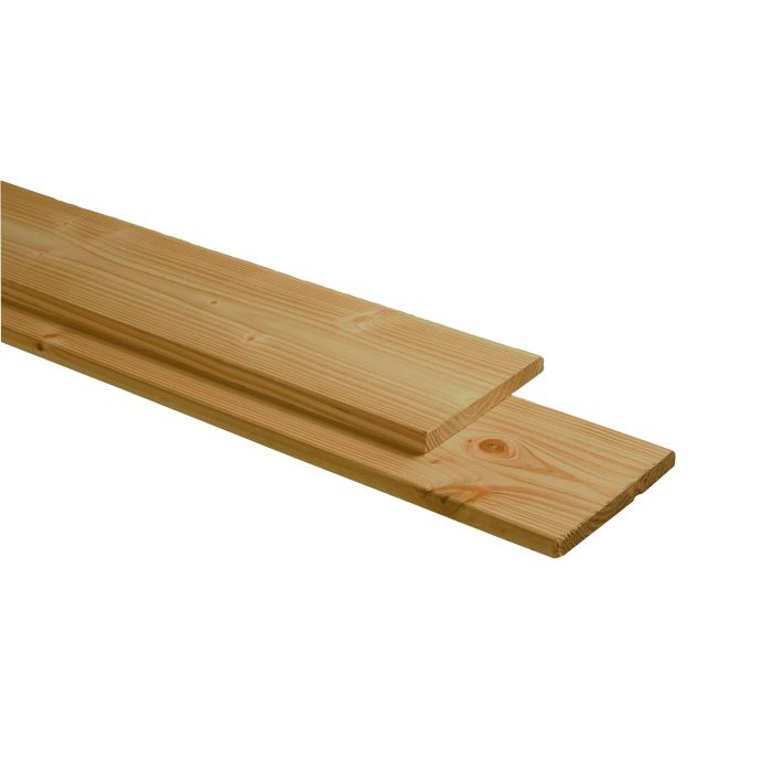 Douglas plank geschaafd-fijnbezaagd 2,8x19,5x400cm, groen geïmpregneerd (W45845)
