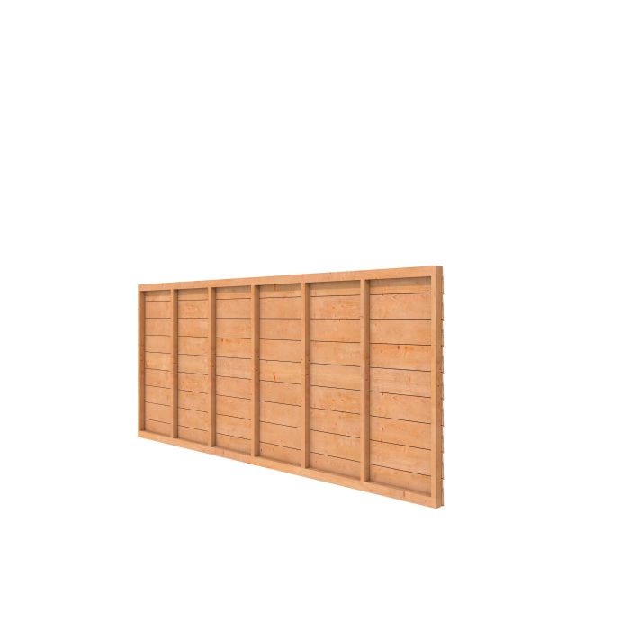 Douglas achterwand kapschuur Comfort/DHZ  enkelzijdig Zweeds rabat, onbehandeld (W51545)