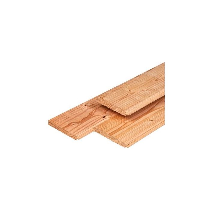 Douglas dakbeschot geschaafd 1,6x11,6x400cm (10,8cm werkend) onbehandeld