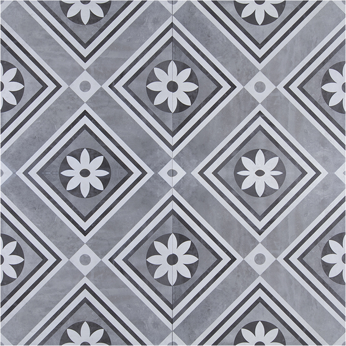 GeoCeramica 60x60x4cm Décor Concreet flower Decorate