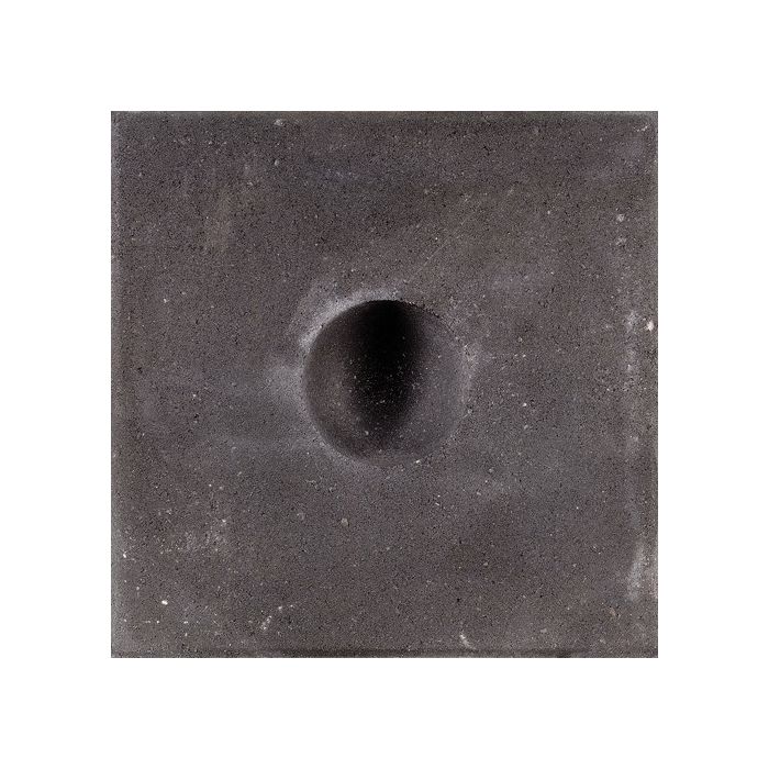 Knikkertegel 30x30x6cm zwart