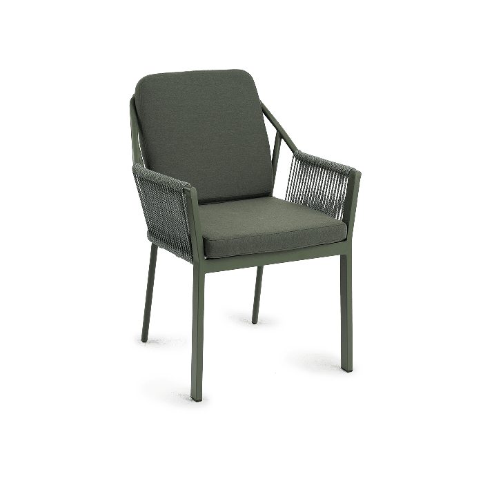 Liv Dining Chair Stackable Dark Green 58x61x81cm