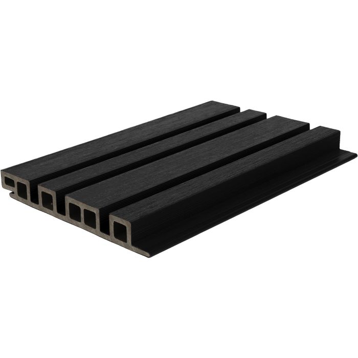 NewTechWood composiet co-extrusie wand bekleding castellation 4325 profiel, 2,5x19,6x290cm, Zwart