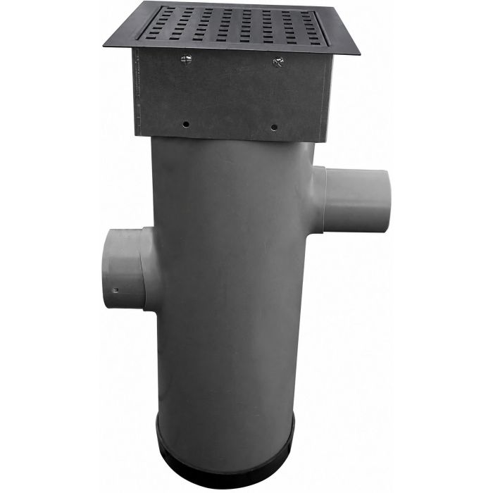 Hydroblob Zandvangput met loofscheider ZVP-MR Grafiet 615HØ20cm, in-enuitlaat Ø100mm