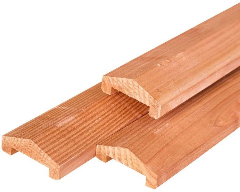 Gardenlux Red Class afdekkap met sponning 3,6x8,5x180cm