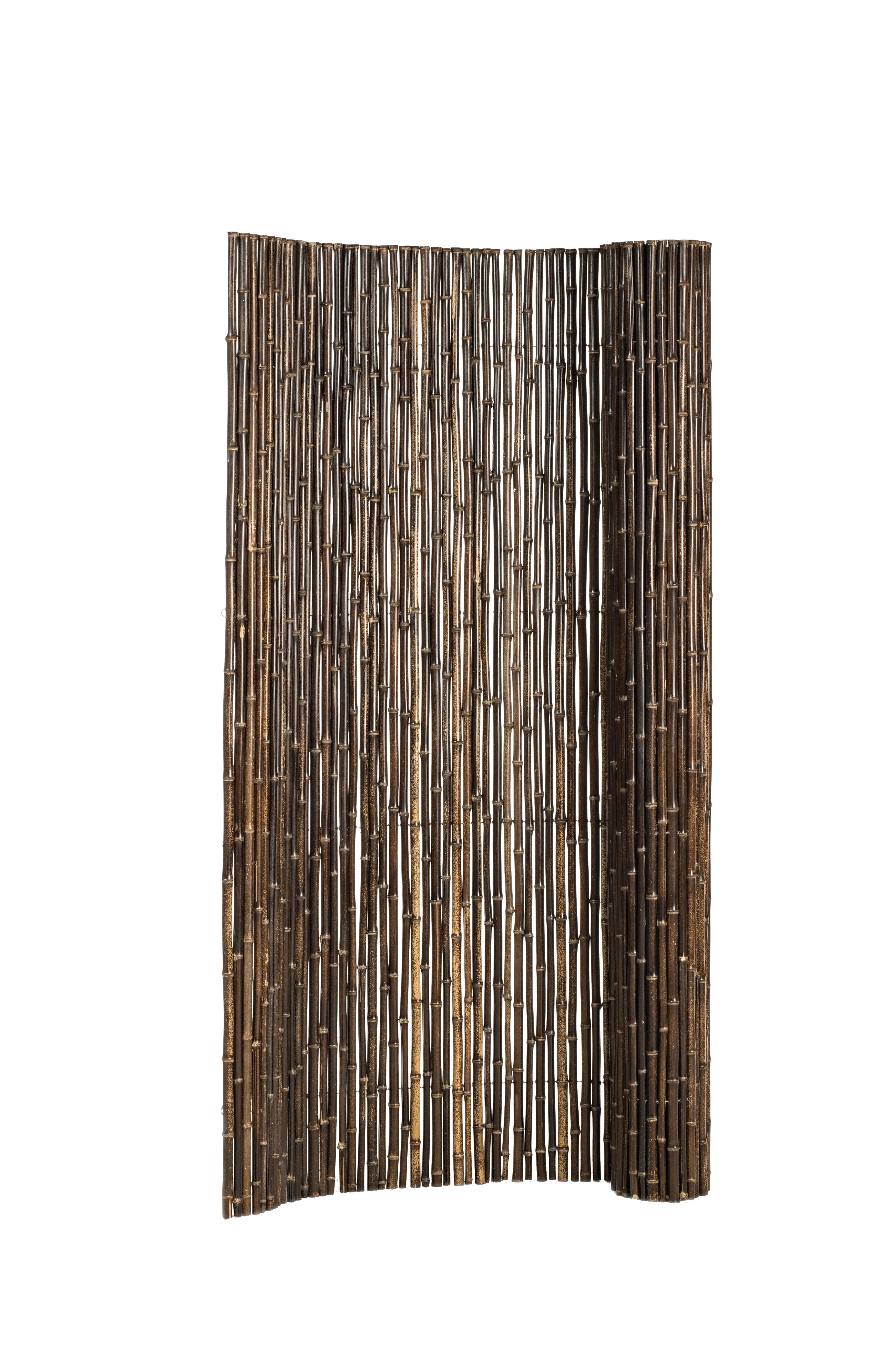 Bamboescherm op rol 180x180cm Zwart (920517)