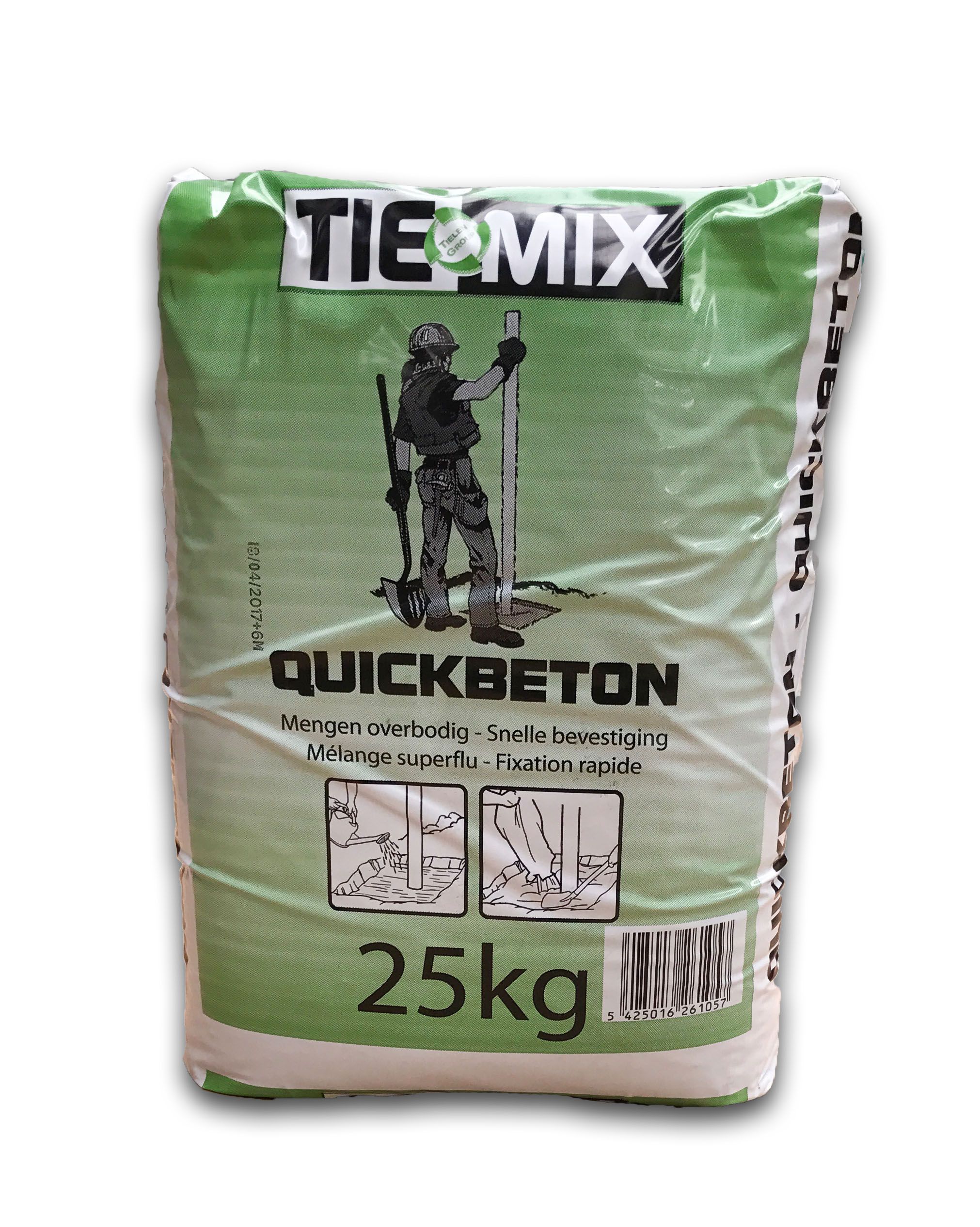 Betonmortel snelhardend, 25 kg. (W13500)