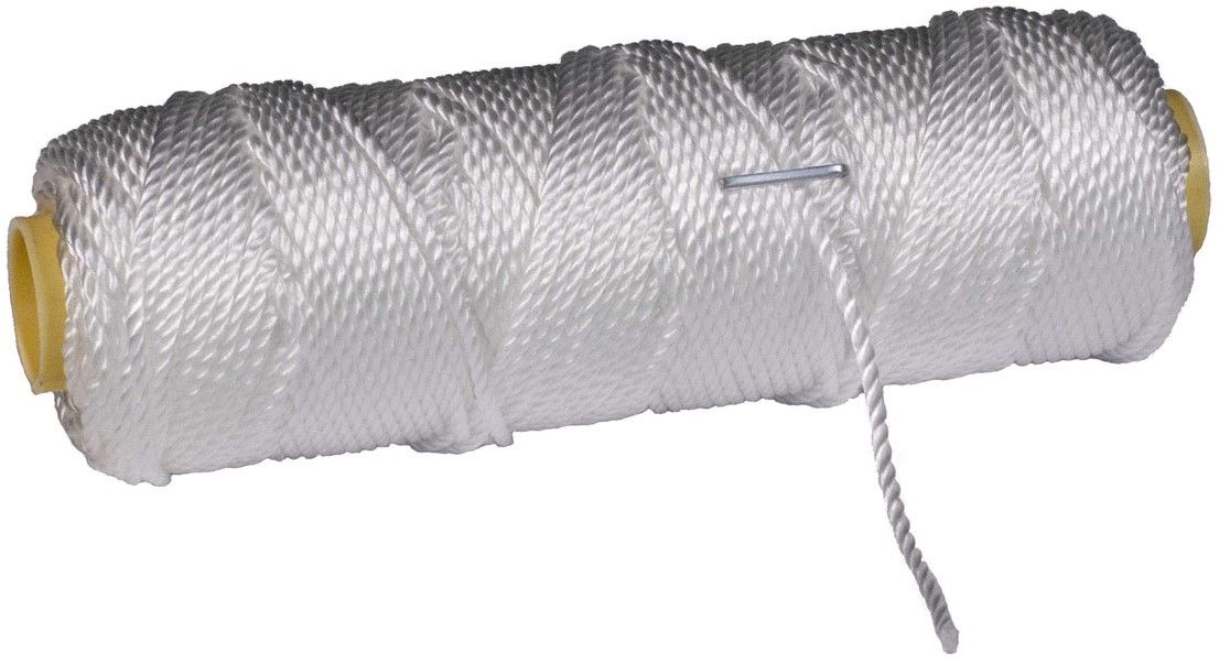 Metselkoord nylon wit