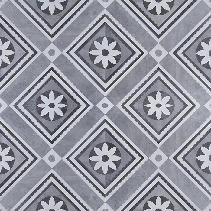 GeoCeramica 60x60x4cm Décor Concreet flower Decorate