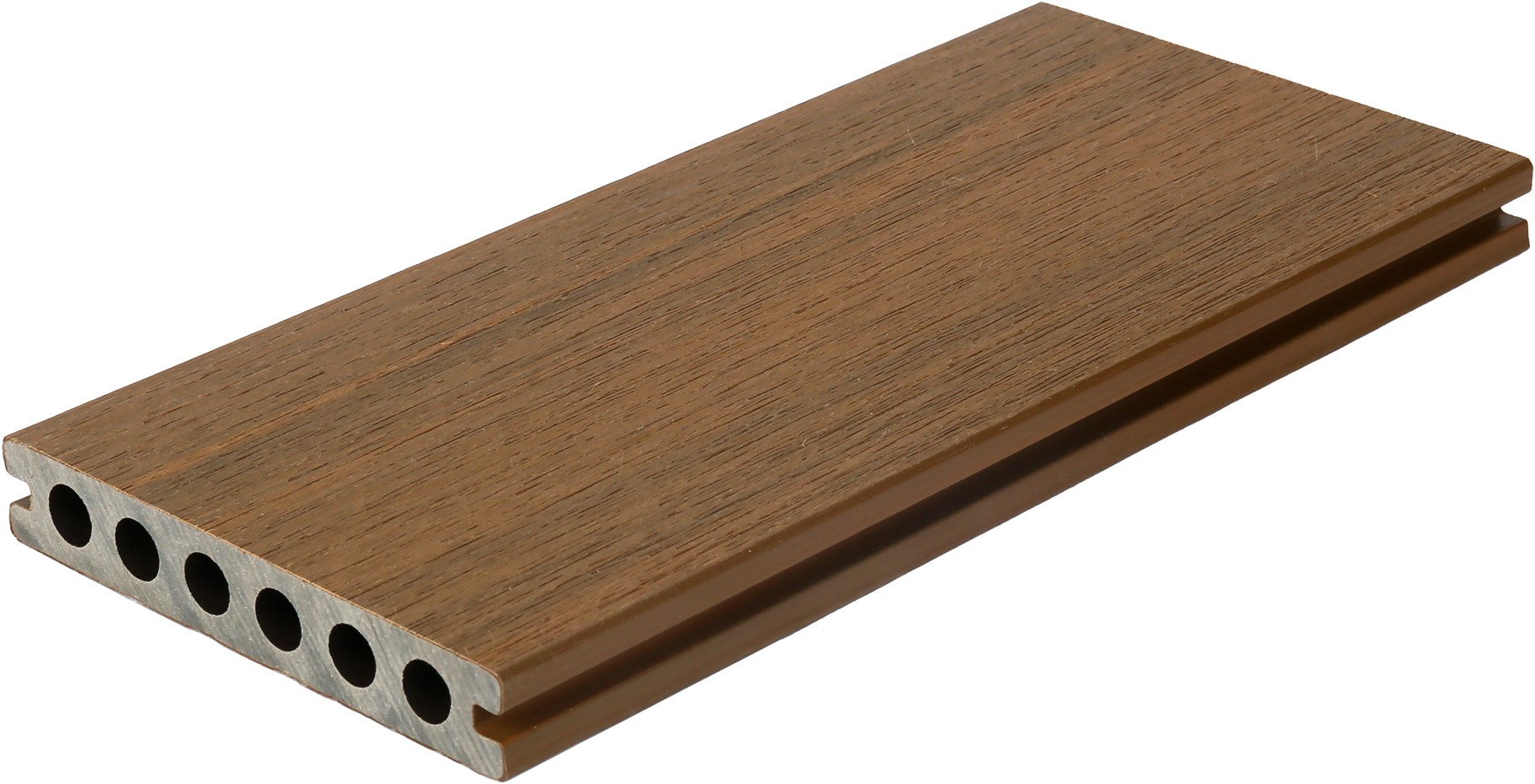 NewTechWood composiet co-extrusie dekdeel houtstructuur 2,3x13,8x400cm Teak