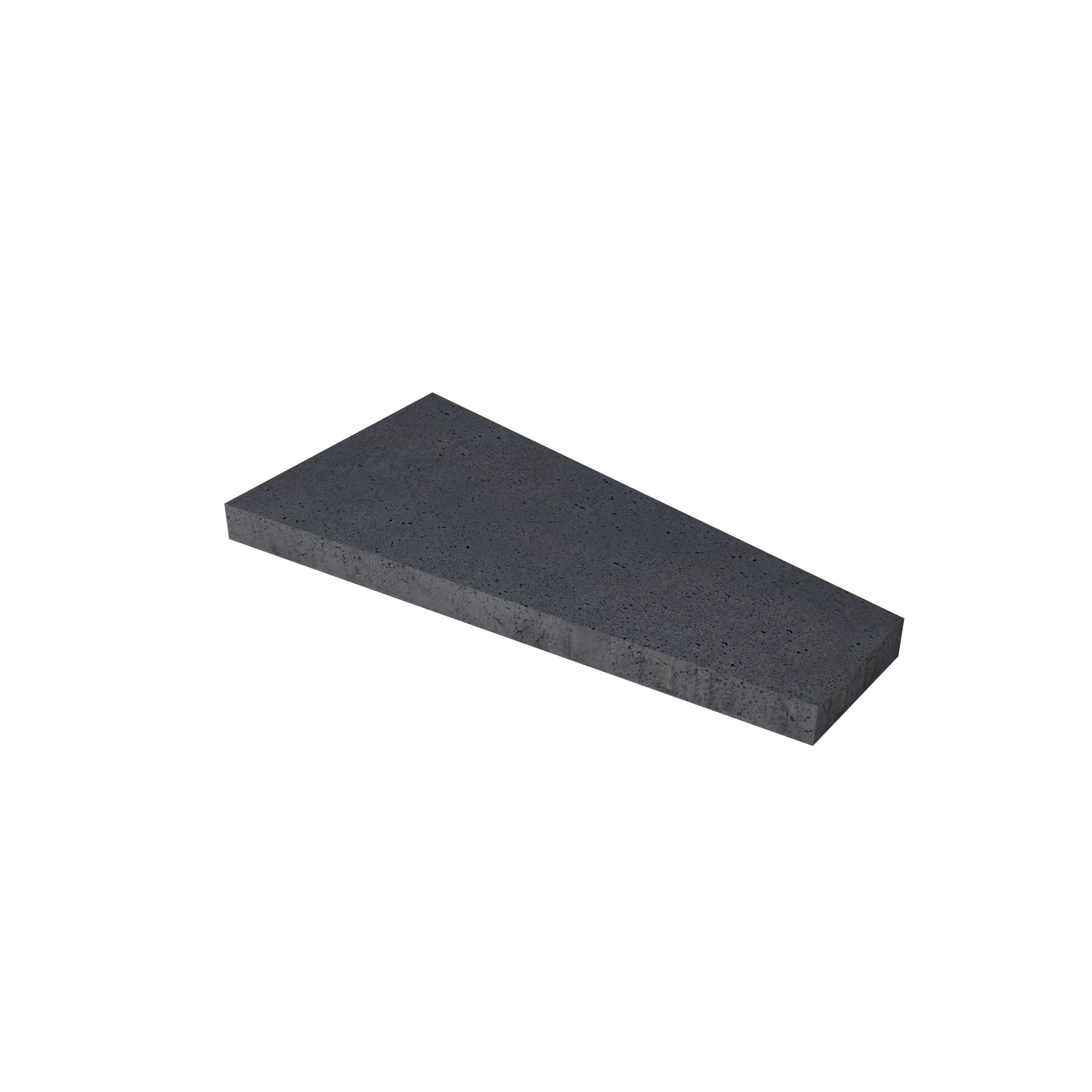 Schellevis Oud Hollandse trapezium tegel 120x60/30x8cm Antraciet
