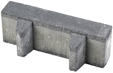 Aqua Bricks waterpasserend 10x30x10cm zwart 40% open