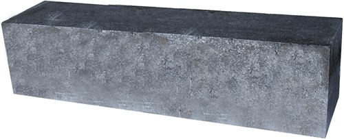 Palissade block 60x15x15cm grijs/zwart