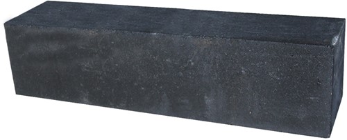 Palissade block 120x15x15cm zwart