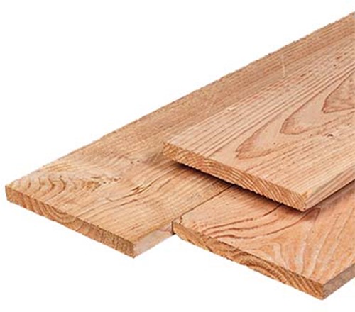 Gardenlux douglas plank fijnbezaagd 2,2x20x400cm onbehandeld